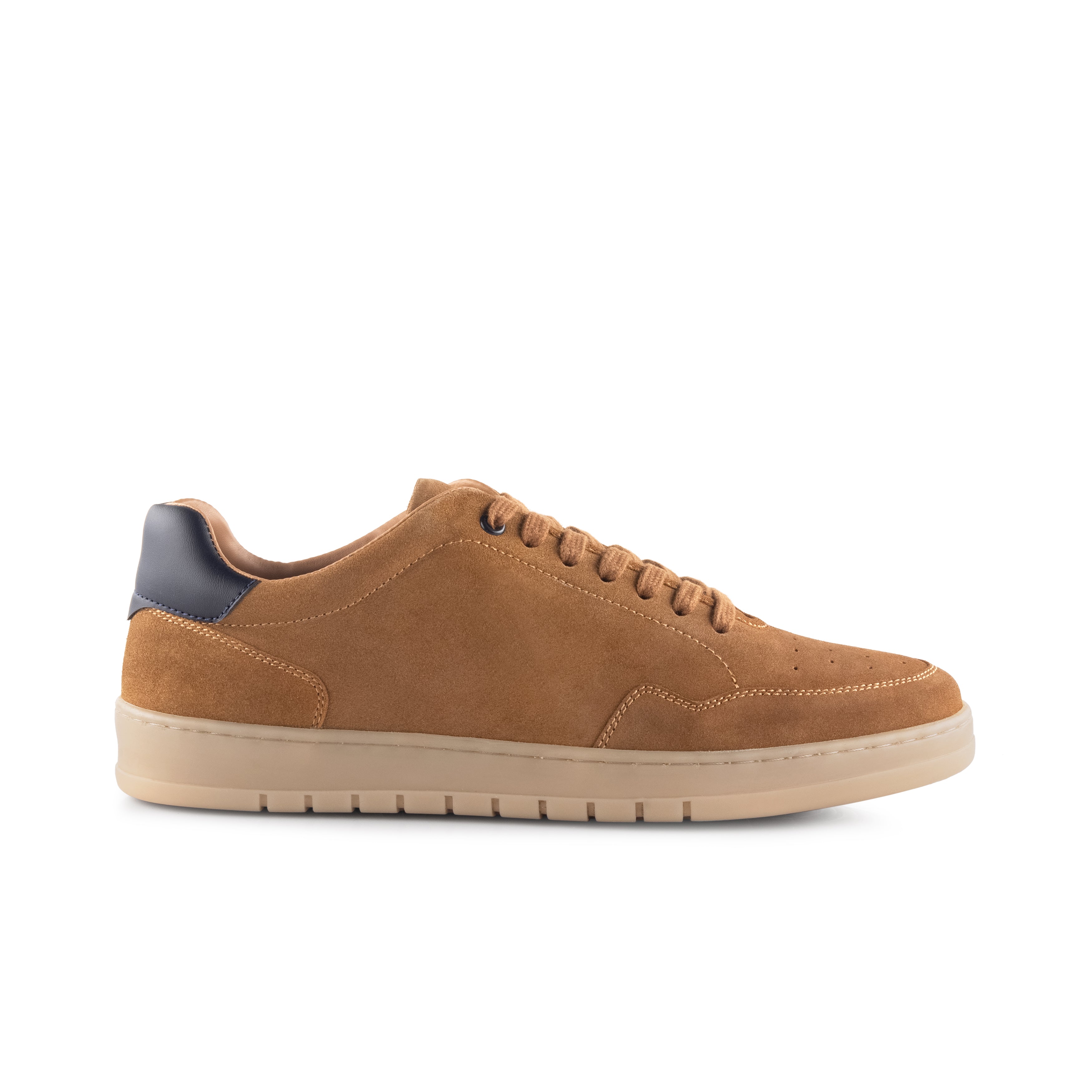 Lucano Suede Smart Casual Trainers - Tan