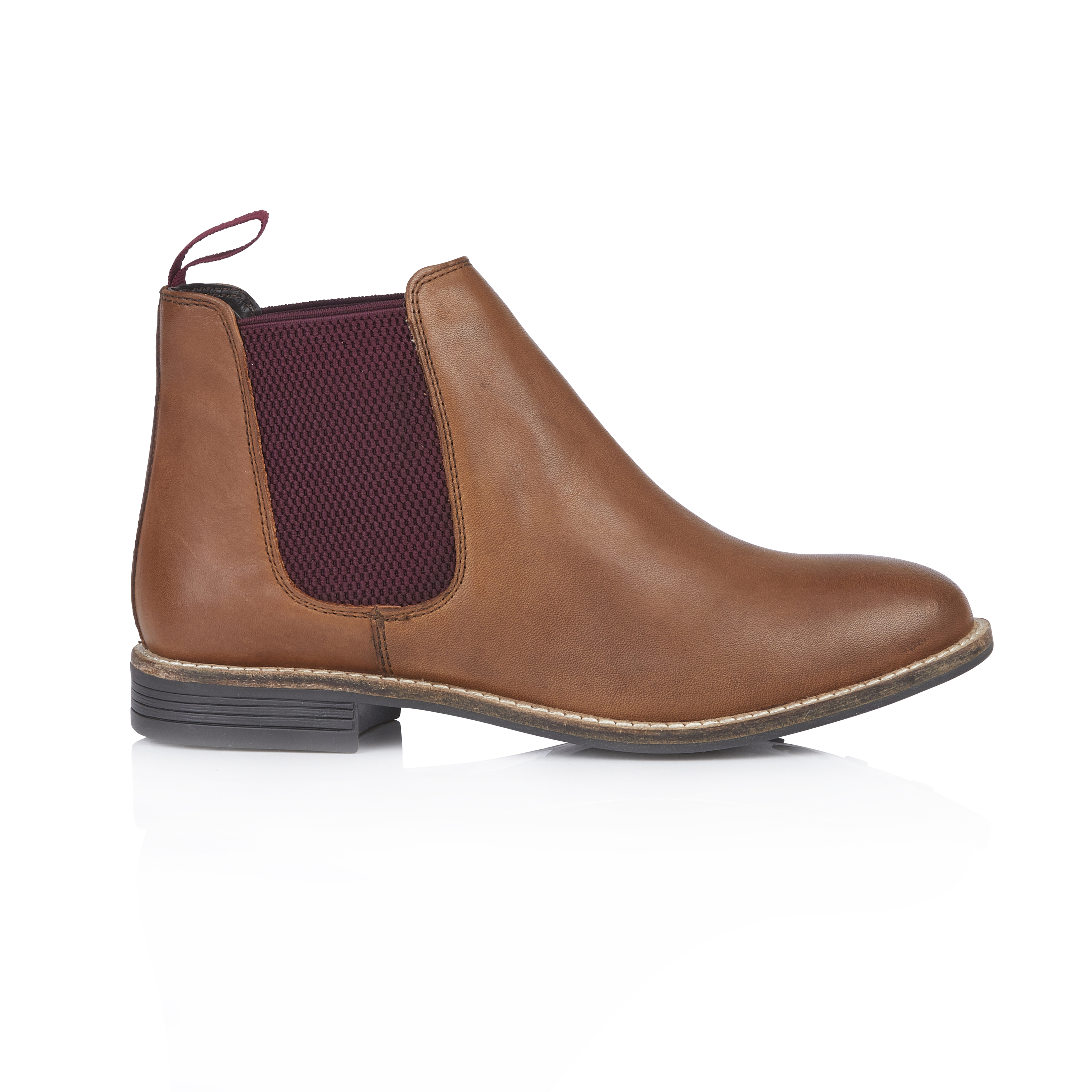 Sadie Leather Chelsea Boots - Cognac