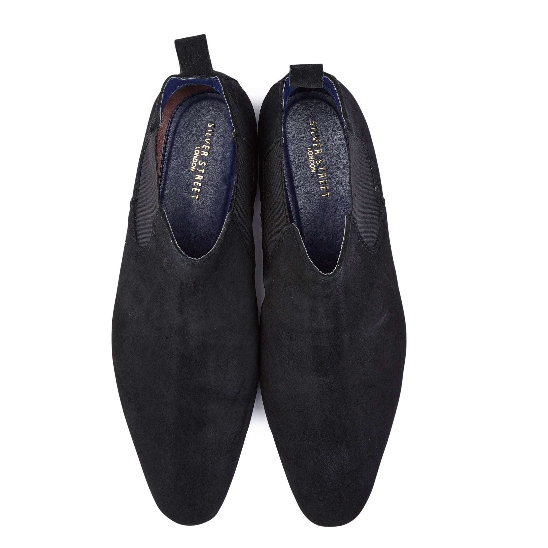 Carnaby Suede Leather Chelsea Boots - Black