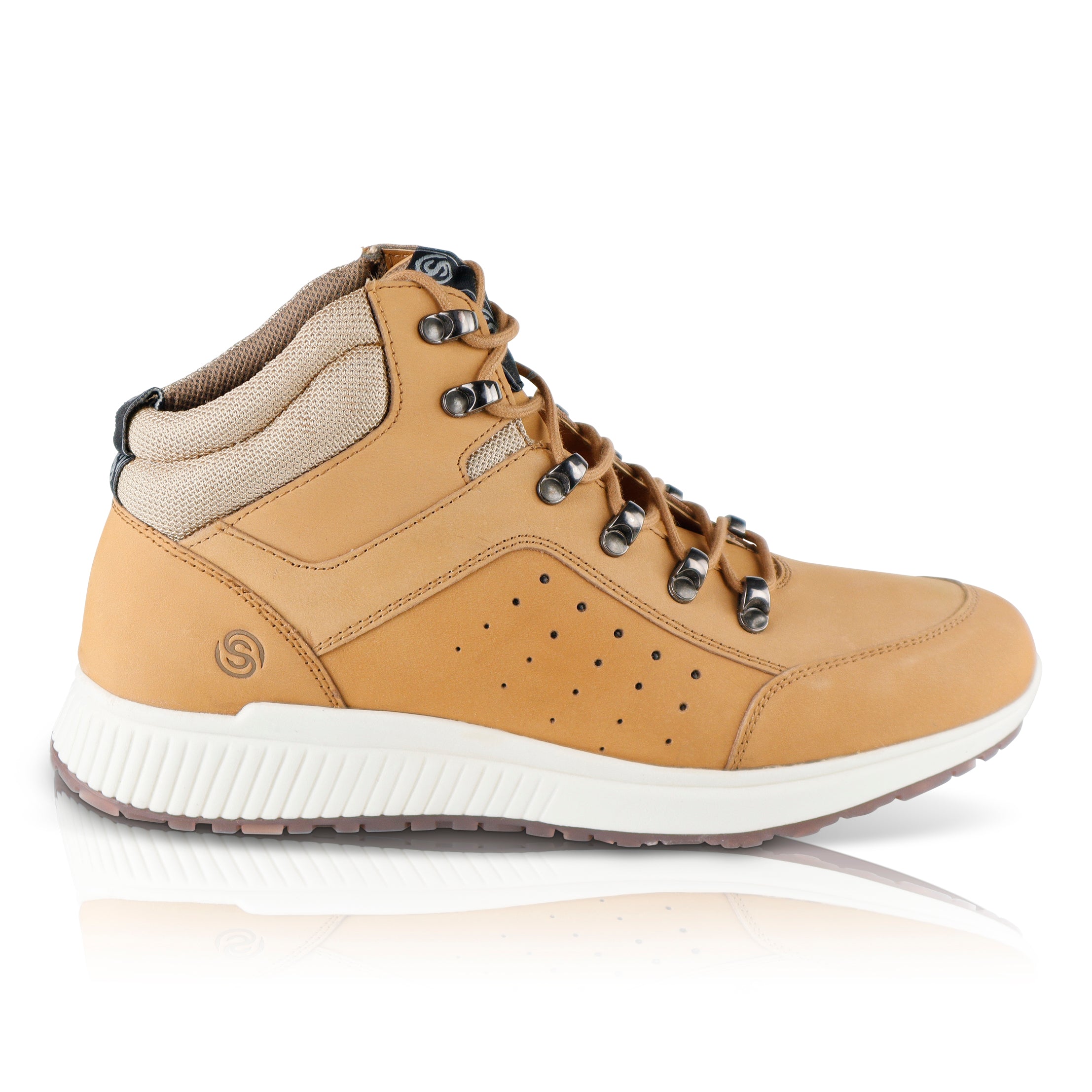 Finsbury Nubuck Leather Lace up Boots - Honey