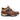 Side view of BROCK Brown women's waterproof walking boots showing the suede leather upper, supportive heel and rugged sole.