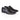 Men’s black patent leather double monk shoes with elegant buckle fastening and formal design