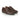 Brown leather brogue derby shoes with classic detailing