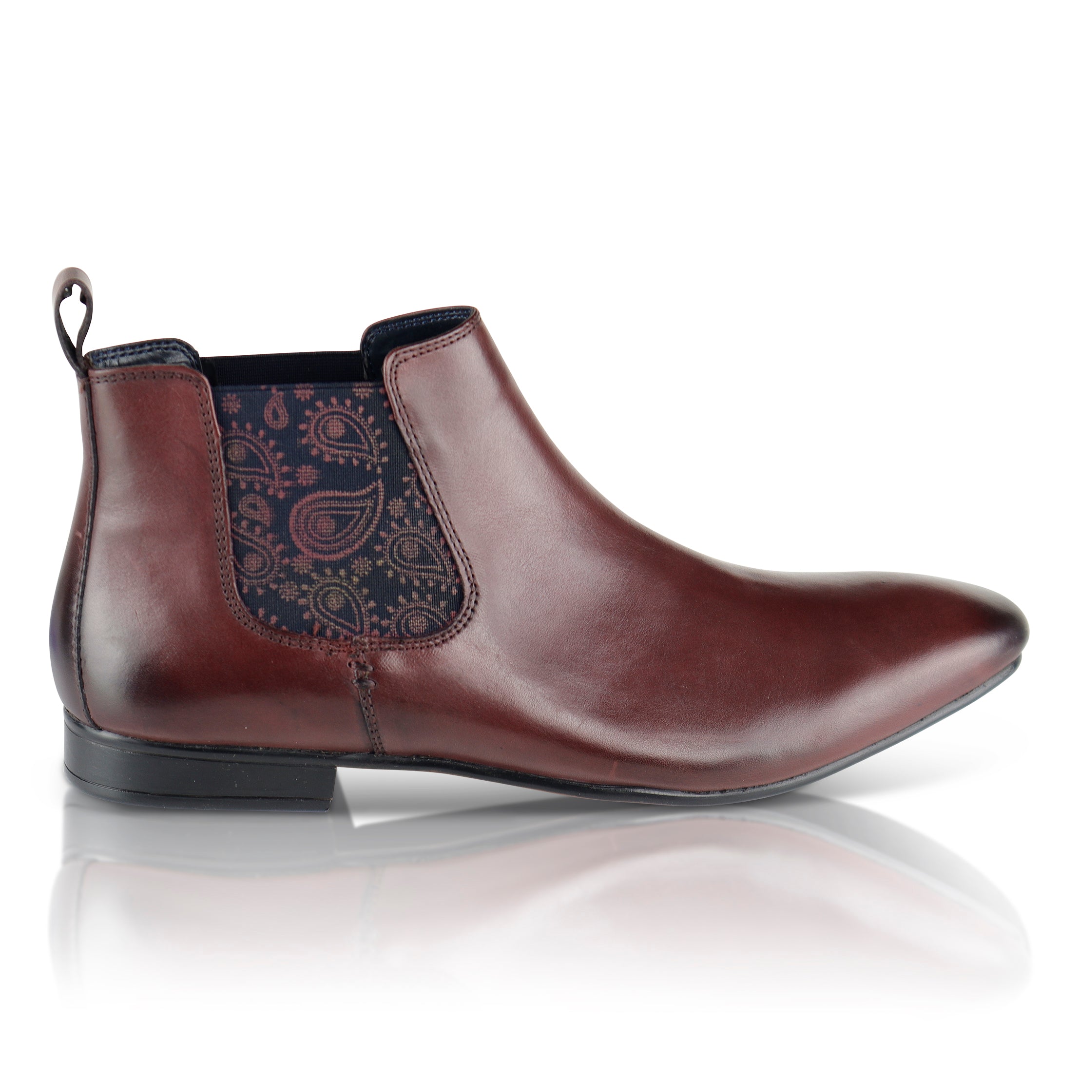 Carnaby Leather Chelsea Boots - Oxblood