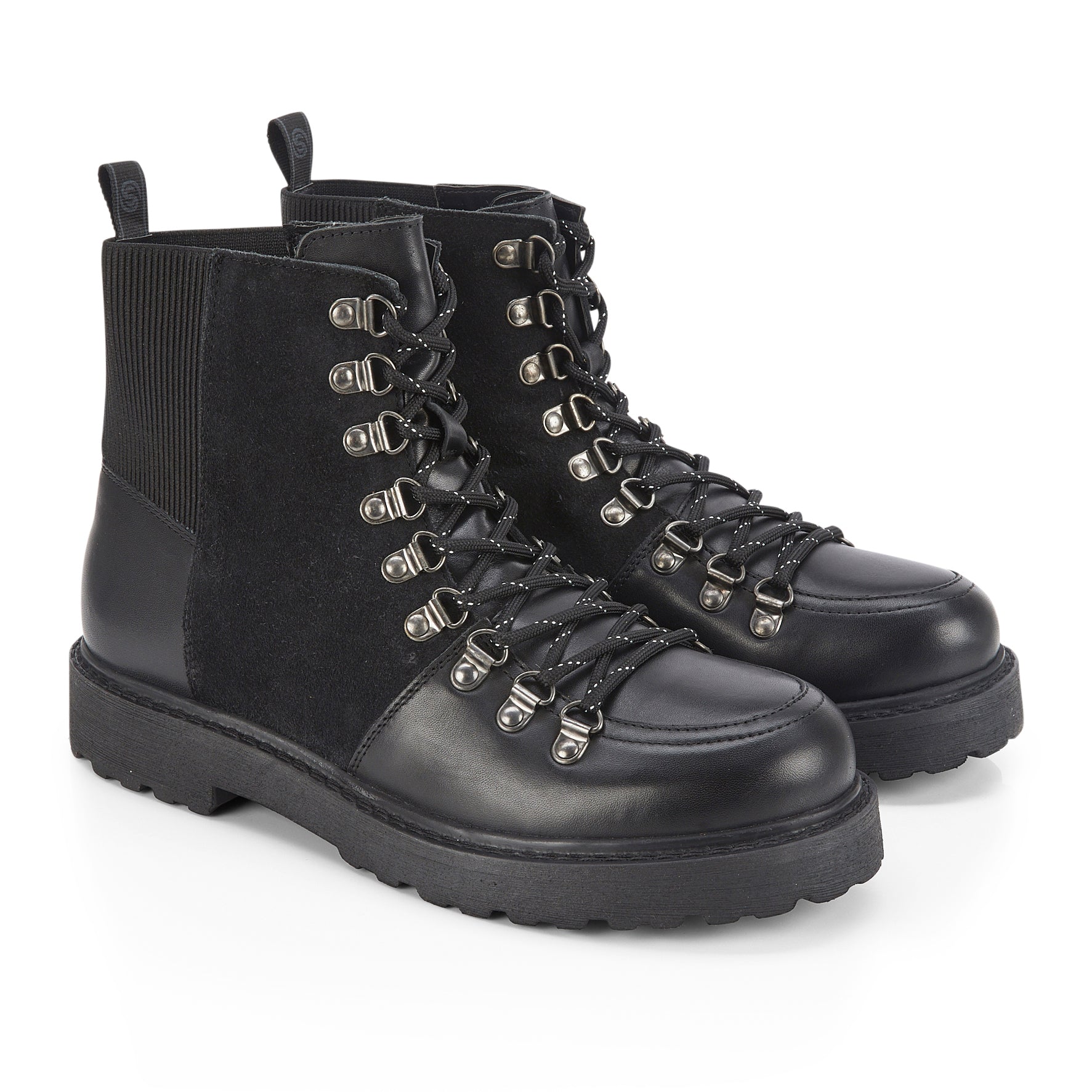 Claridge Leather Lace up Boots - Black