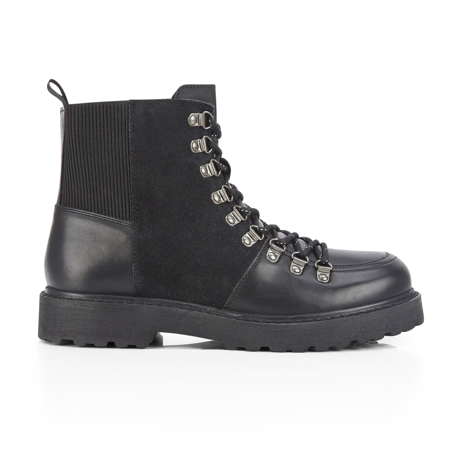 Claridge Leather Lace up Boots - Black