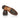 Durable sole brown leather brogue derby shoes