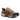 EDEN Brown women's suede leather waterproof walking shoes with cushioned heel support and a durable outdoor sole.