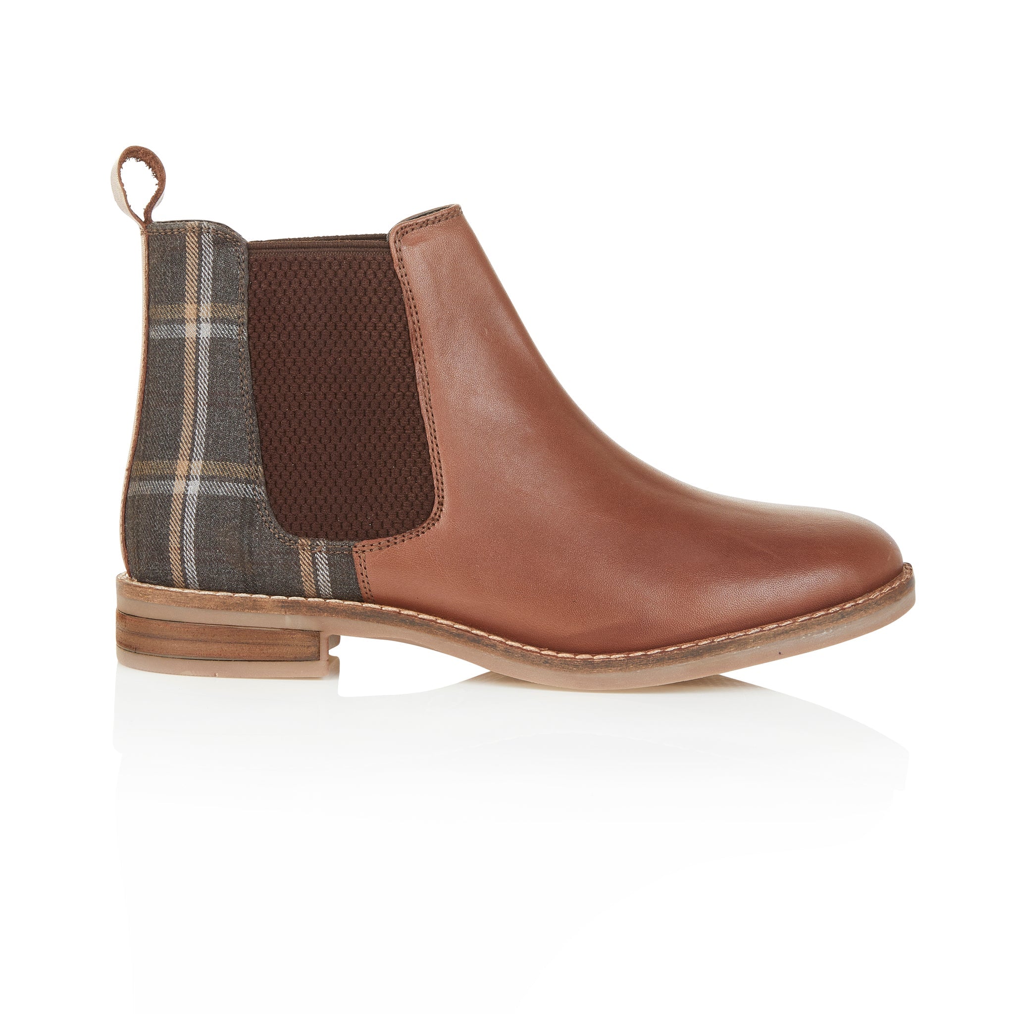 Jenny Leather Chelsea Boots - Brown