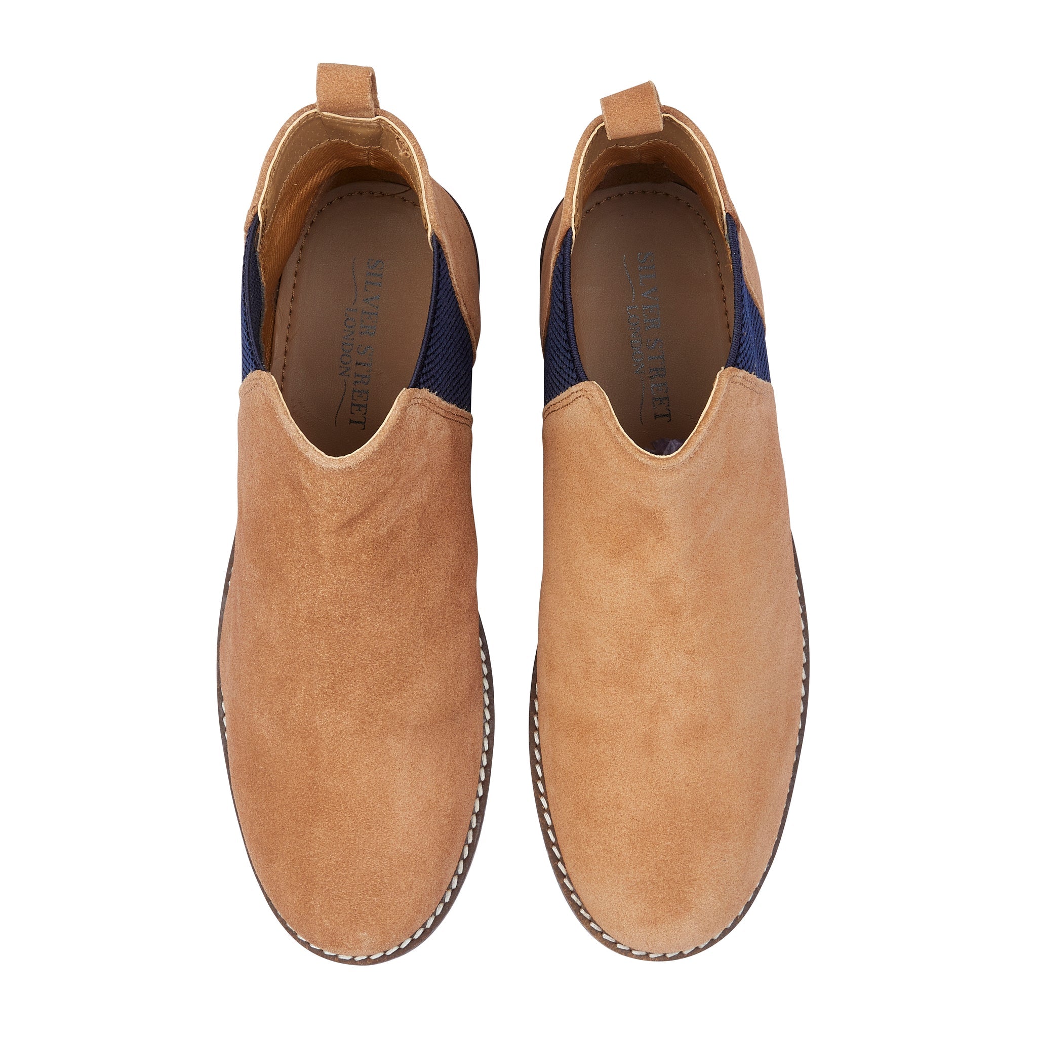 Juliet Suede Leather Chelsea Boots - Tan