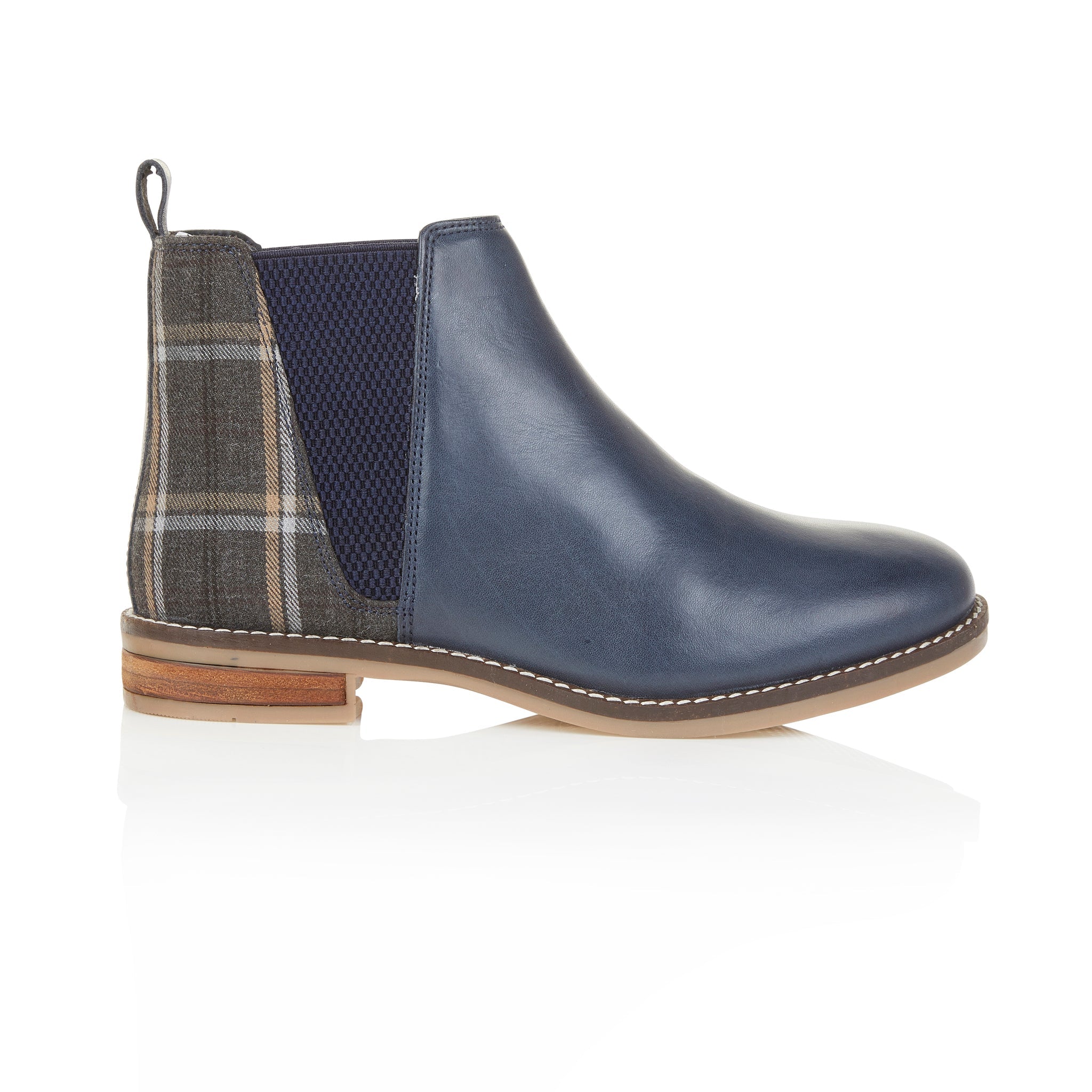 Juliet Leather Chelsea Boots - Blue