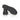 Durable sole detail of black leather derby shoes designed for everyday formal wear