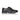 Side view of black leather derby shoes for men with premium formal design