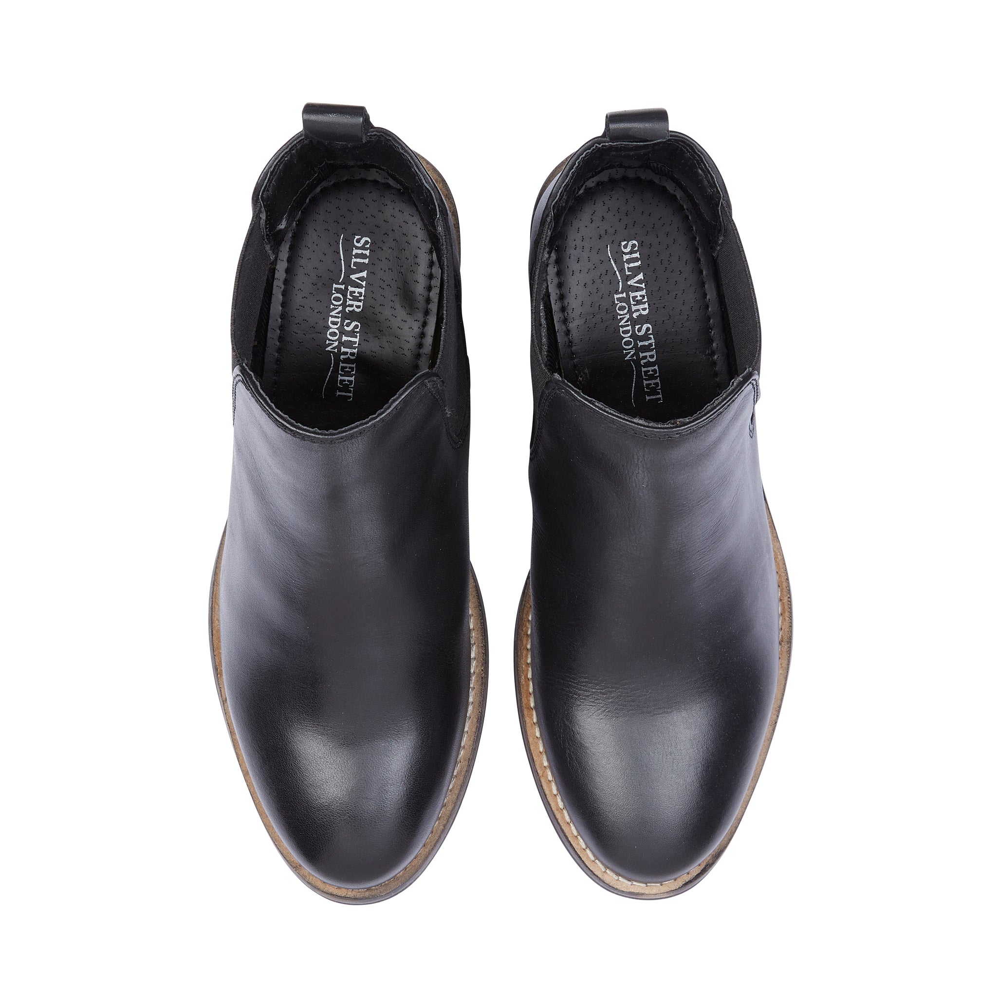 Layla Leather Chelsea Bootss - Black