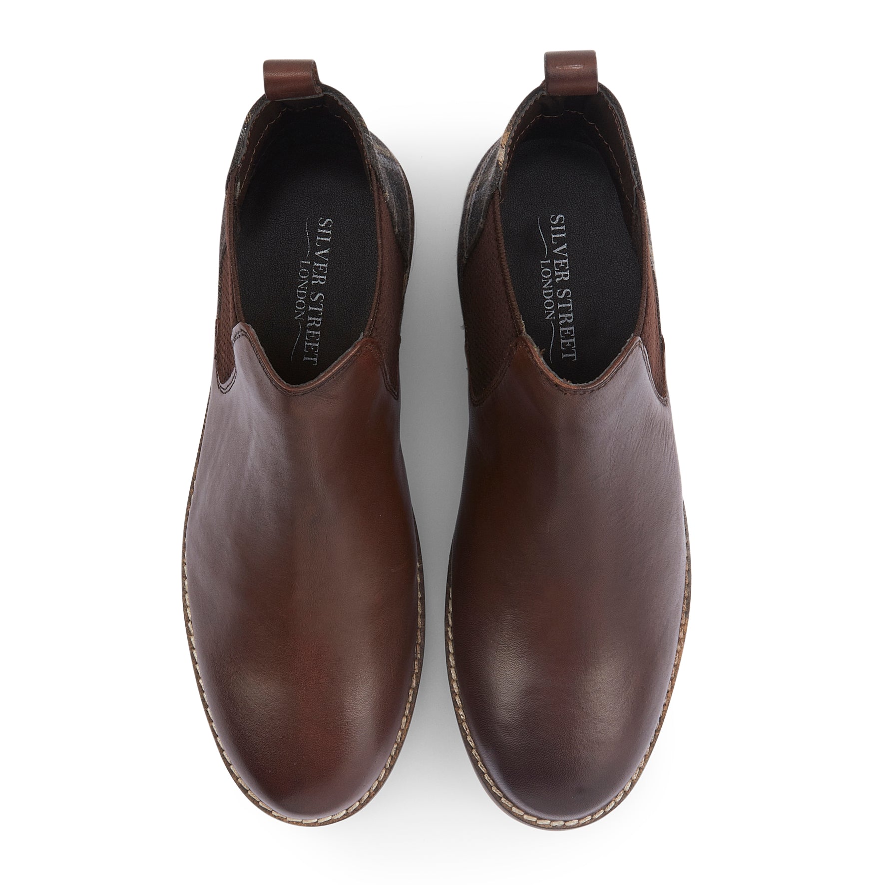 Jenny Leather Chelsea Boots - Chocolate Brown