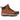 Side view of MALVEEN women's waterproof walking boots showing the Tan Nubuck leather upper, heel support and durable sole.