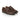 Front profile of brown leather double monk shoes designed for comfort and elegant styling