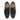 Pair of Flint tan leather brogue derby shoes for men displayed from angled perspective