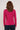 Crimson Colour GOTS Organic Cotton V Neck Tops - Back Side
