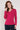 Crimson Colour GOTS Organic Cotton V Neck Tops - Front side
