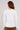 Ivory Colour GOTS Organic Cotton V Neck Tops - Back side
