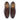 Close-up texture of premium brown leather derby shoes for men