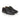Close-up detail of premium black leather finish on Baden derby shoes