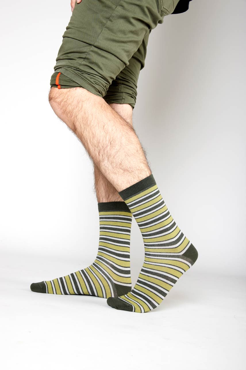 Organic Cotton Stripe Socks