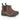 Side view of Katherine Women's Chelsea Dealer Boots featuring premium brown leather with purple elastic side panels