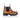 Side view of Samuel Kids Dealer Boots featuring premium tan leather with elastic side panels