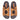Front view of Southend tan leather double buckle sandals for men