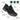 Angled view of Steen men's black suede leather hiking shoes