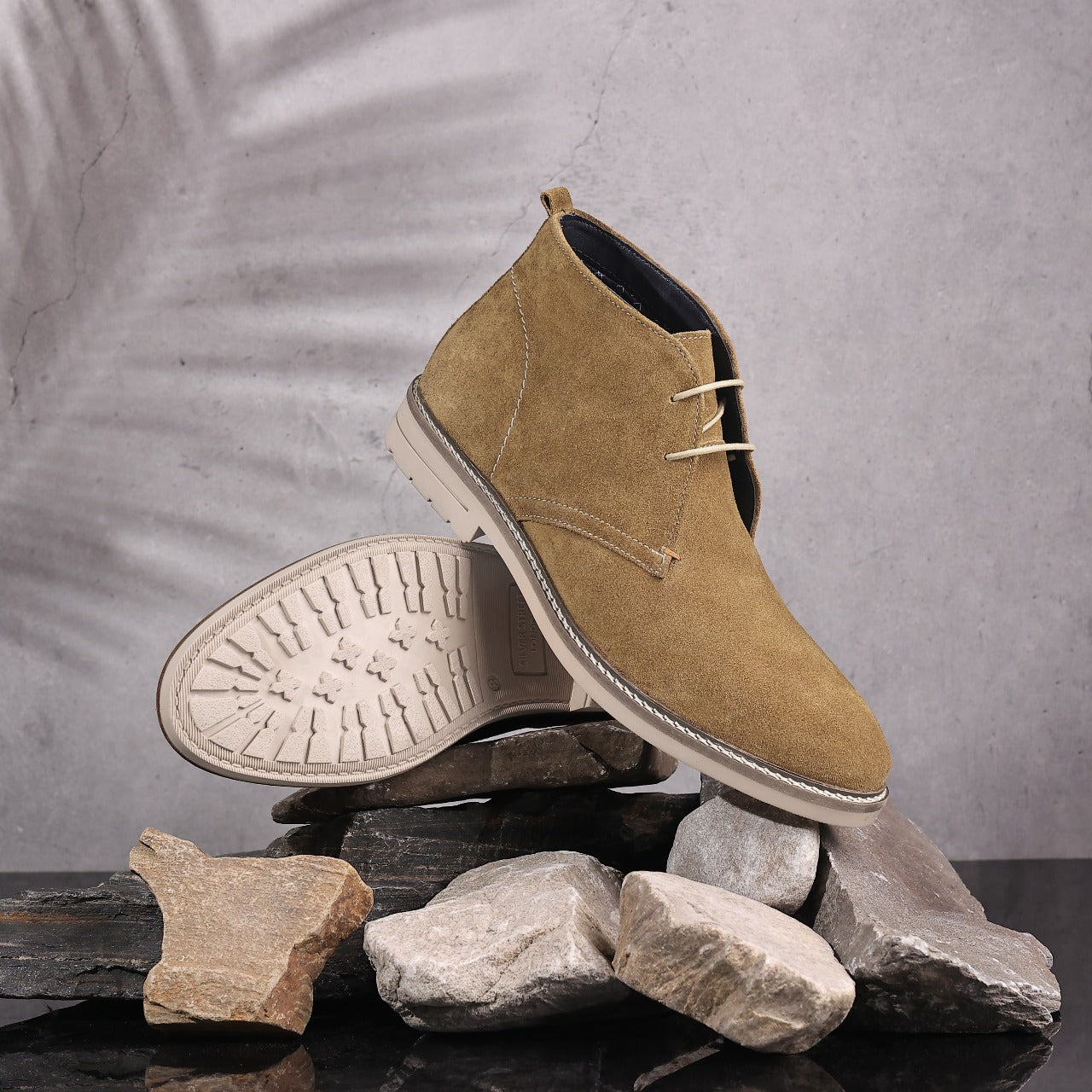 Newington Suede Leather Chukka Boots - Tan