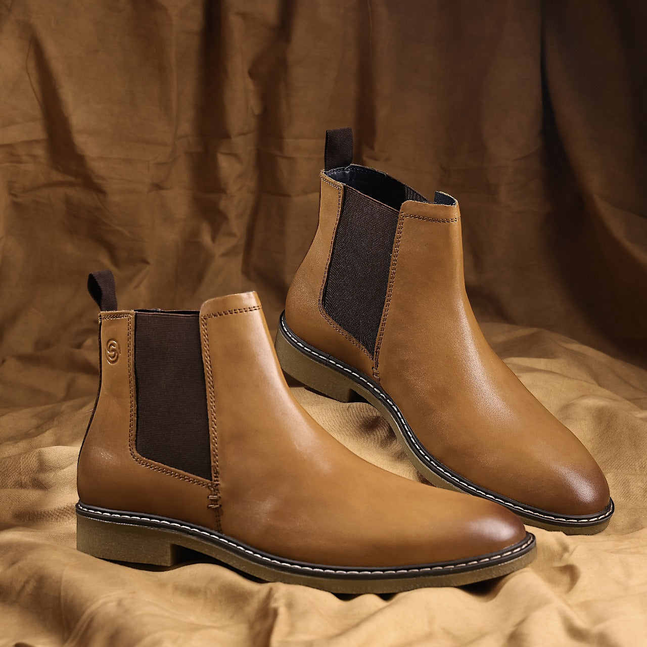Pimlico Leather Chelsea Boots - Tan